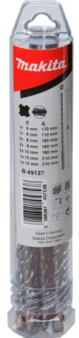 Makita B-49127 / Sada vrtáků SDS-Plus V-Plus / 10 ks