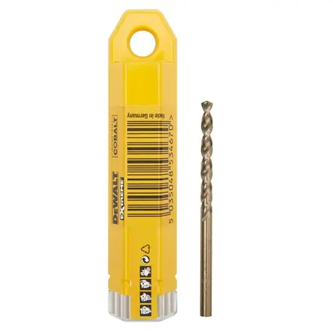 DeWalt DT4929 / Kobaltový vrták do kovu / HSS-E / Průměr 5 mm / Délka 86 mm / 10 ks