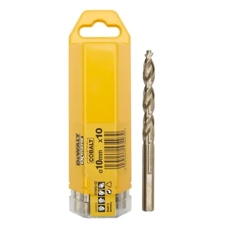 DeWalt DT4942 / Kobaltový vrták do kovu / HSS-E / Průměr 10 mm / Délka 133 mm / 10 ks