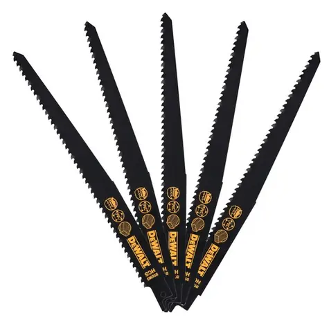 DeWalt DT2363 / Pilové listy / na dřevo jemný / Délka čepele 228 mm / 5ks