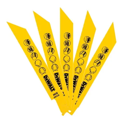 DeWalt DT2385 / Bimetalové pilové listy / na kov & plech & trubky a profily do 1.5mm / Délka čepele 152 mm / 5ks