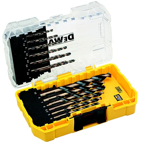 DeWalt DT70728 / Sada vrtáků do kovu Black&Gold / 1-10 mm / 19 ks 