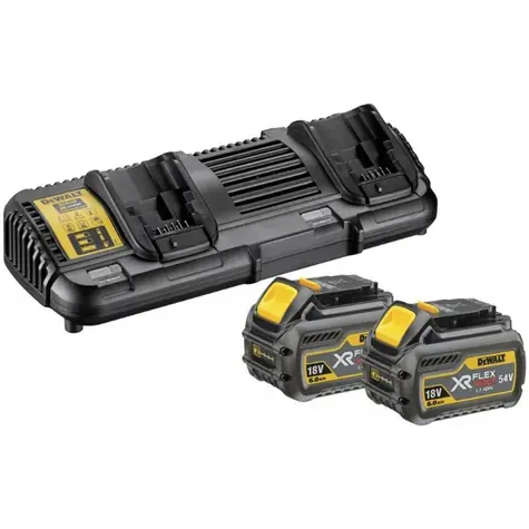 DeWalt DCB132T2 / Sada akumulátorů s nabíječkou / 2x Aku DCB546 (54V&6.0Ah) / 1x nabíječka DCB132