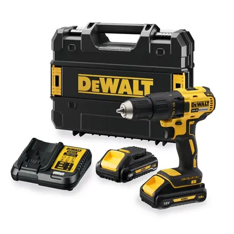 DeWalt DCD777L2T / Aku vrtačka / 18V XR / 2x 3 Ah / 65 Nm / nabíječka / kufr