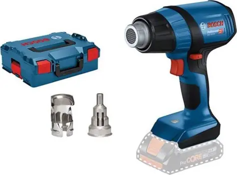 BOSCH GHG 18V-50 Professional / Aku horkovzdušná pistole / 18V / 300-500 °C / L-BOXX / 2x tryska / bez aku