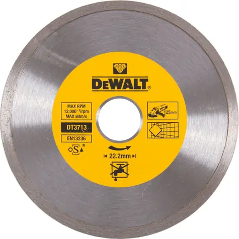 DeWalt DT3713 / Diamantový kotouč / Průměr 125x22.2 mm