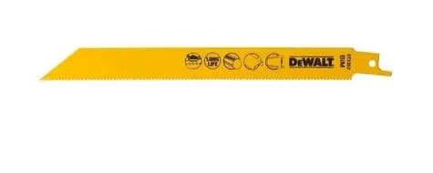 DeWalt DT2323 / Sada Pilových listů na kov / Délka: 203 mm / Rozteč: 1.8 mm / 100 ks