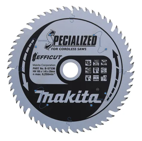 Makita B-57336 / Pilový kotouč na dřevo / Průměr 165x20 mm / 1 ks