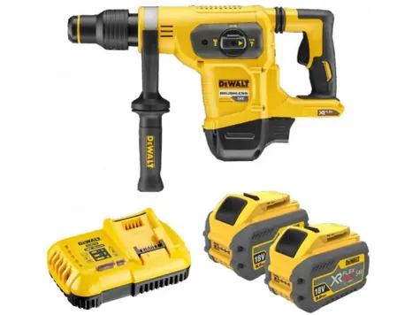 DeWalt DCH481X2 / Aku kombinované kladivo / SDS Max / 54V/18V XR / 3150 úderů-min / 6.1J / 2x 9Ah / nabíječka / kufr