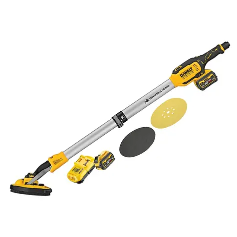 DeWalt DCE800T2 / Aku bruska na sádrokarton / 225 mm / 18V / 2x 6Ah / nabíječka