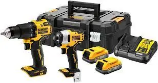 DeWalt DCK2062E2T / Aku sada DeWalt DCD709 + DCF809 / 2x Aku 1.7 Ah / 1x Kufr / nabíječka