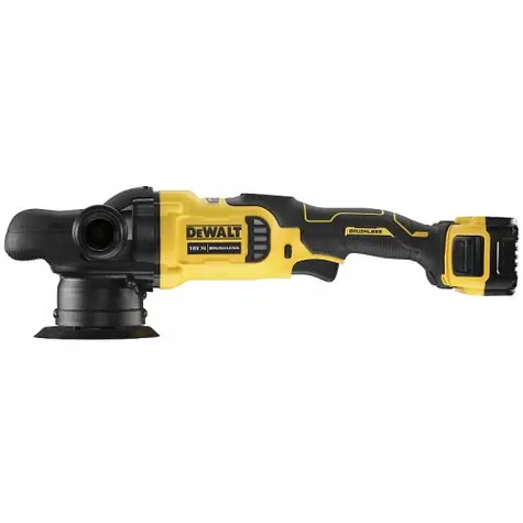 DeWalt DCM848P2 / Aku excentrická leštička / 125 mm / 18V / 2000-5000 ot-min / 2x 5Ah / nabíječka / taška
