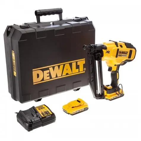 DeWalt DCN660D2 / Aku hřebíkovačka / 18V / Délka hřebíku: 32-63 mm / 2x 2Ah / nabíječka / kufr