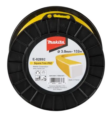 Makita E-02892 - struna nylonová Pro 3.0mm hranatá / 132m