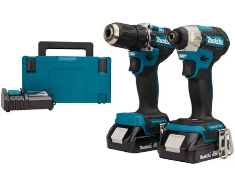 Makita DLX2423AJ / Sada aku nářadí: DDF487 & DTD157 / 18V / 2x 2.0Ah