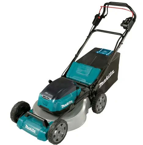 Makita DLM465PT4 / Aku Sekačka na trávu / 2x 18V / 3300 ot-min / až 1900 m2 / záběr 46 cm / koš 60 l / Bez aku