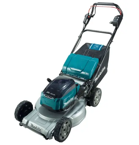 Makita DLM537Z / Aku Sekačka na trávu / 2x 18V / 2800 ot-min / až 2300 m2 / záběr 53 cm / koš 70 l / Bez aku