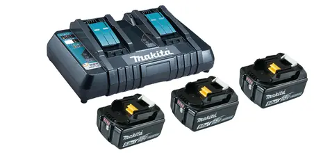 Makita 198458-6 startovní set - nabíječka & 3x aku / 18V / 5.0Ah / Li-ion
