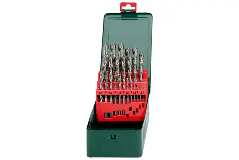 Metabo Kazeta vrtáků do kovu / HSS-G / 25 ks / 1-13 mm