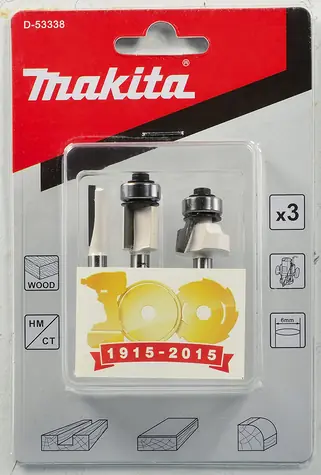 Makita D-53338 set nožů 6 mm / 3 ks