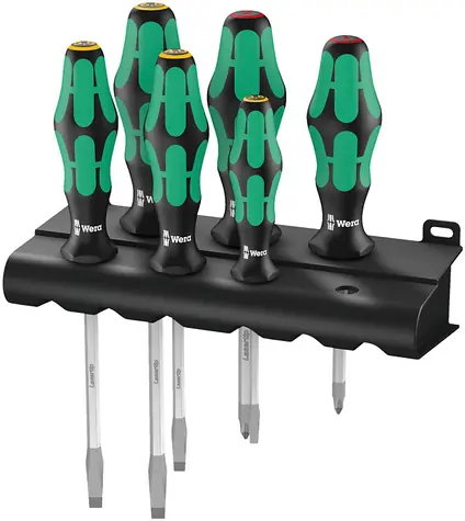 WERA 334 SK/6 Sada šroubováků Kraftform Plus Lasertip + stojánek / 6 dílný