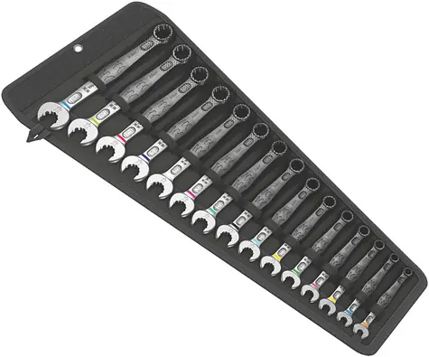 WERA 6003 Joker 15 Set 1 / sada otevřených očkových klíčů / 15 dílný