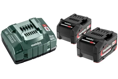 Metabo 685051000 Sada nabíječka ASC 145 + 2x baterie / 18V / 2x5.2Ah / Li-Power