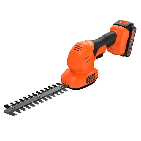 Black&Decker BDBCSS18D1 / Aku nůžky na trávu a keře / 18V / 1x 2Ah / Délka čepele 20cm