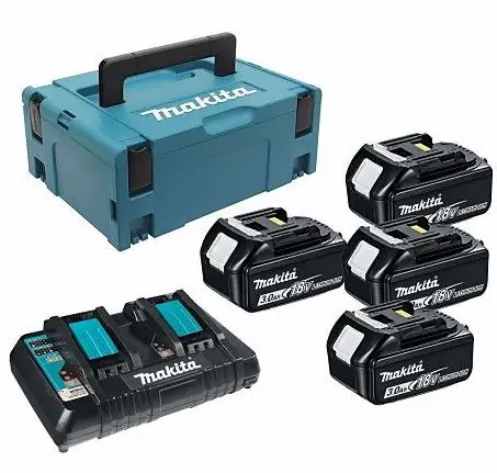 Makita 197970-3 sada 4xBL1830B + nabíječka DC18RD + systainer