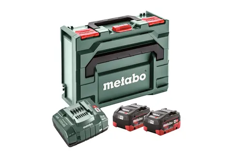 Metabo 685077000 Sada nabíječka ASC 145 + 2x baterie + Box / 18V / 2x5.5Ah / Li-HD / MetaBOX 145