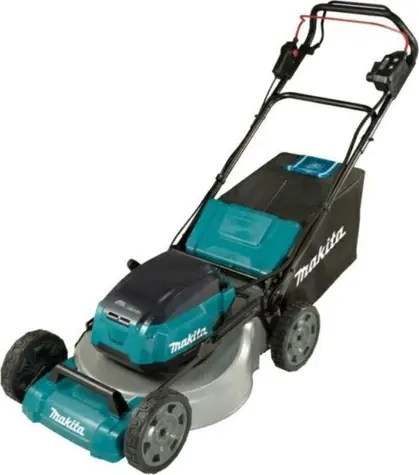 Makita DLM532PT4 / Aku Sekačka na trávu / 2x 18V / 2.800 ot-min / až 2300 m2 / záběr 53 cm / koš 70 l / 4x 5.0Ah