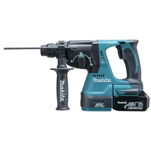 Makita DHR242RTJ / Aku kombinované kladivo / Li-ion / 18V / SDS-plus / 950 ot. za m. / 2x 5.0 Ah