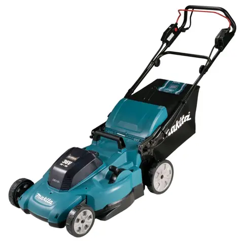 Makita DLM539PT2 / Aku Sekačka na trávu / 2x 18V / 3.000 ot-min / až 800 m2 / záběr 53 cm / koš 70 l / 2x 5.0 Ah