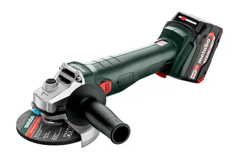Metabo W 18 L 9-125 / Aku úhlová bruska / 18V / Průměr 125 mm / 8500 ot-min / metaBOX / 2x 4Ah / nabíječka