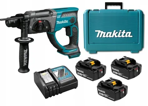 Makita DHR202RTE3 / Aku Vrtací kladivo / 18V / 1200 ot-min / 4.000 úderů-min / 1.9J / SDS-Plus / 3x 5.0 Ah