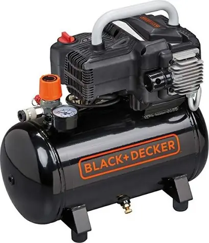 Black&Decker NUNKBN304BND309 / Bezolejový kompresor / 1100W / 12L / Tlak 10 bar / 185 L za minutu