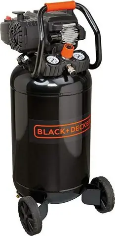 Black&Decker NUNKDV404BND312 / Bezolejový vertikální kompresor / 1500W / 50L / Tlak 10 bar / 220 L za minutu