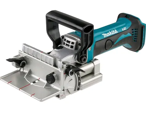Makita DPJ180ZJ / Aku Štěrbinová frézka / 18V / Průměr 100mm / Hloubka frézování 20mm / 6500 ot-min / Bez aku