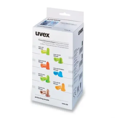 Uvex om4-fit 2112023 světle oranžové / zátkové chrániče sluchu / náhradní balení (balení/300pá)