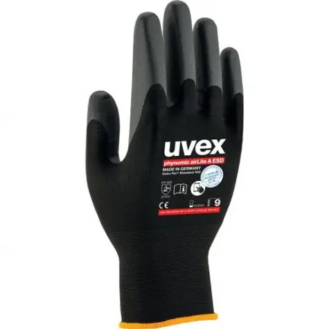 Uvex phynomic airLite A ESD - vel. 11 / Ochranné rukavice / Použití - suché a mírně vlhké pracovní prostředí