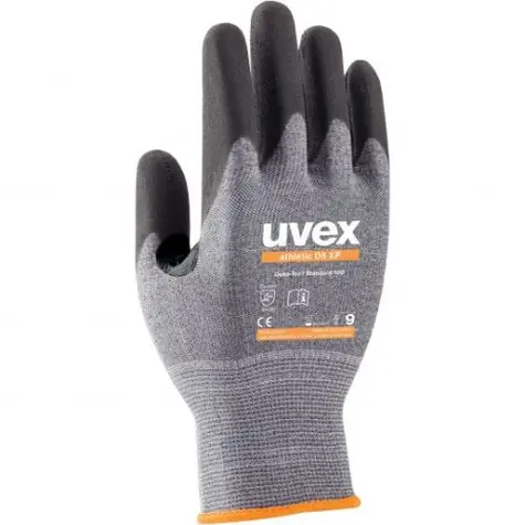 Uvex athletic D5 XP - vel. 7 / Ochranné rukavice / Použítí - suché mírně vlhké/olejnaté prostředí