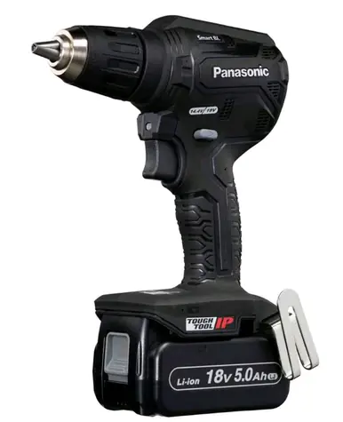 Panasonic EY1DD1J18D32 černá / aku vrtačka / 18V / 2x5.0Ah / 1800 ot-min / 50Nm 