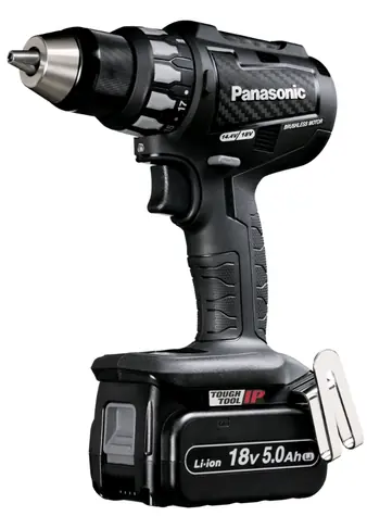 Panasonic EY74A2LJ2G32 černá / aku vrtačka / 18V / 2x5.0Ah / 1580 ot-min / 50Nm 