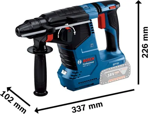 Bosch GBH 187-LI / Aku vrtací kladivo / SDS-Plus / 18V / 2.4 J / 980 ot/min / 2.9kg