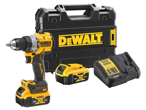 DEWALT DCD805P2T / Aku příklepová vrtačka / 18V / 2x 5Ah / kufr
