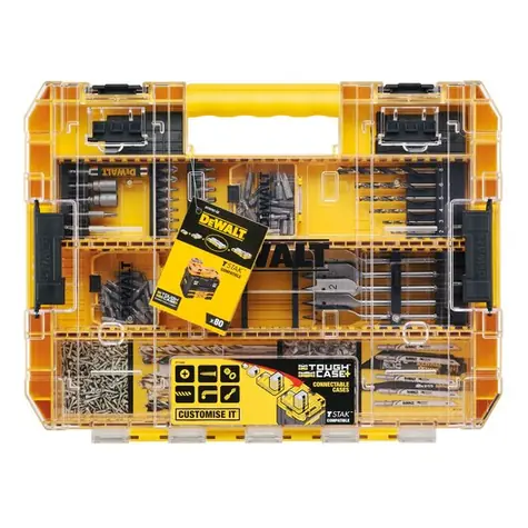 DEWALT DT70767 / Sada vrtáků a bitů / 66ks bitů / 11ks vrtáků + magnetický držák 