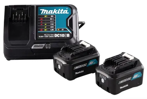 Makita 191L68-0 / sada nabíječky DC10SB a akumulátorů BL1041B / 12V / 4.0Ah