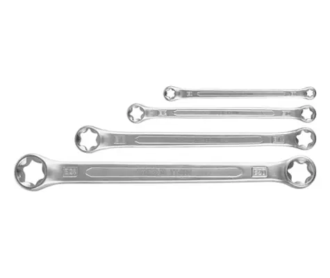 YATO YT-0530 / Sada klíčů očkových 4ks TORX E6xE24