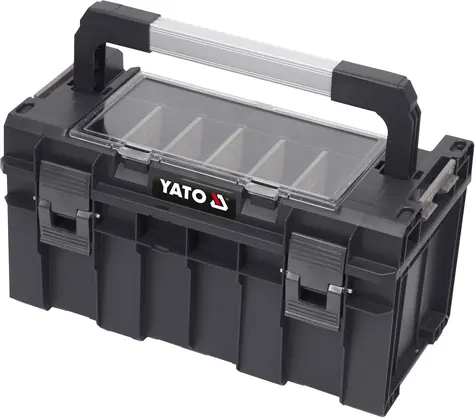 YATO YT-09183 / Box na nářadí plastový s organizérem / 450x260x240mm