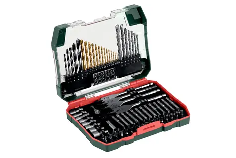Metabo 626708000 / Sada příslušenství 86ks / vrtáky / bity / záhlubník do dřeva 